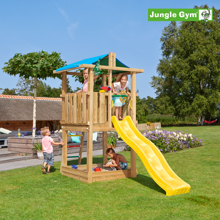 Jungle Gym Hut legetårn m/rutsjebane